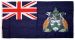 0.5yd 46x23cm Ascension Island blue ensign (woven MoD fabric printed)
